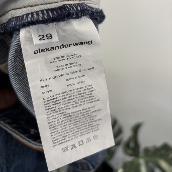 ALEXANDER WANG Jeans Blue High-Rise Denim Women's Sz 29 Authentic❤️ - Picture 6 of 9